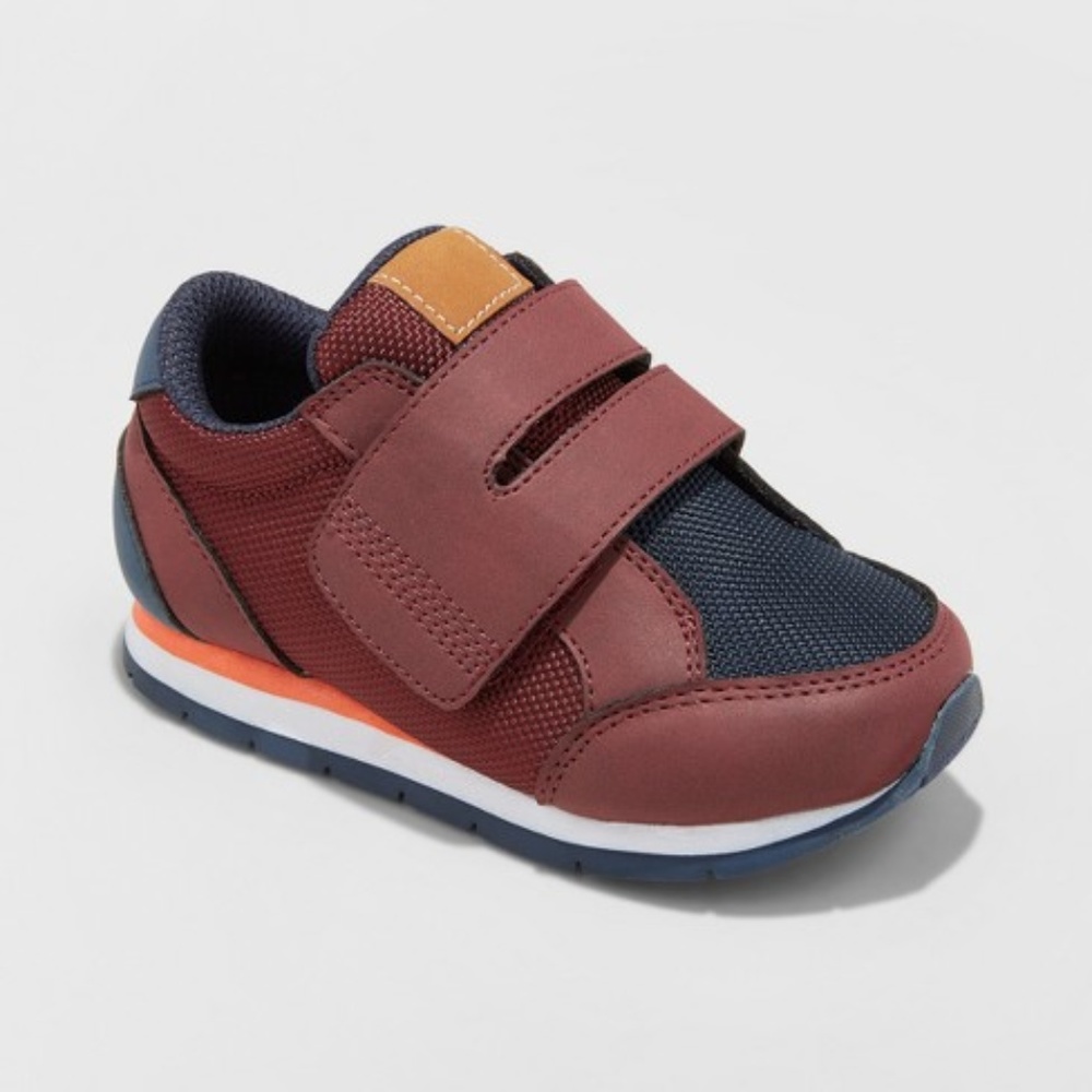 Toddler Boys' Beckett Strap Sneakers - Burgundy